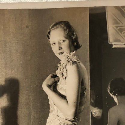 Vintage Press Photo Photograph British Fashion Dress Designer Dennis Glenny 1933