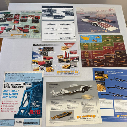 Vintage Equipment Brochure Lot Farm Construction Trailer Tractor Caterpillar