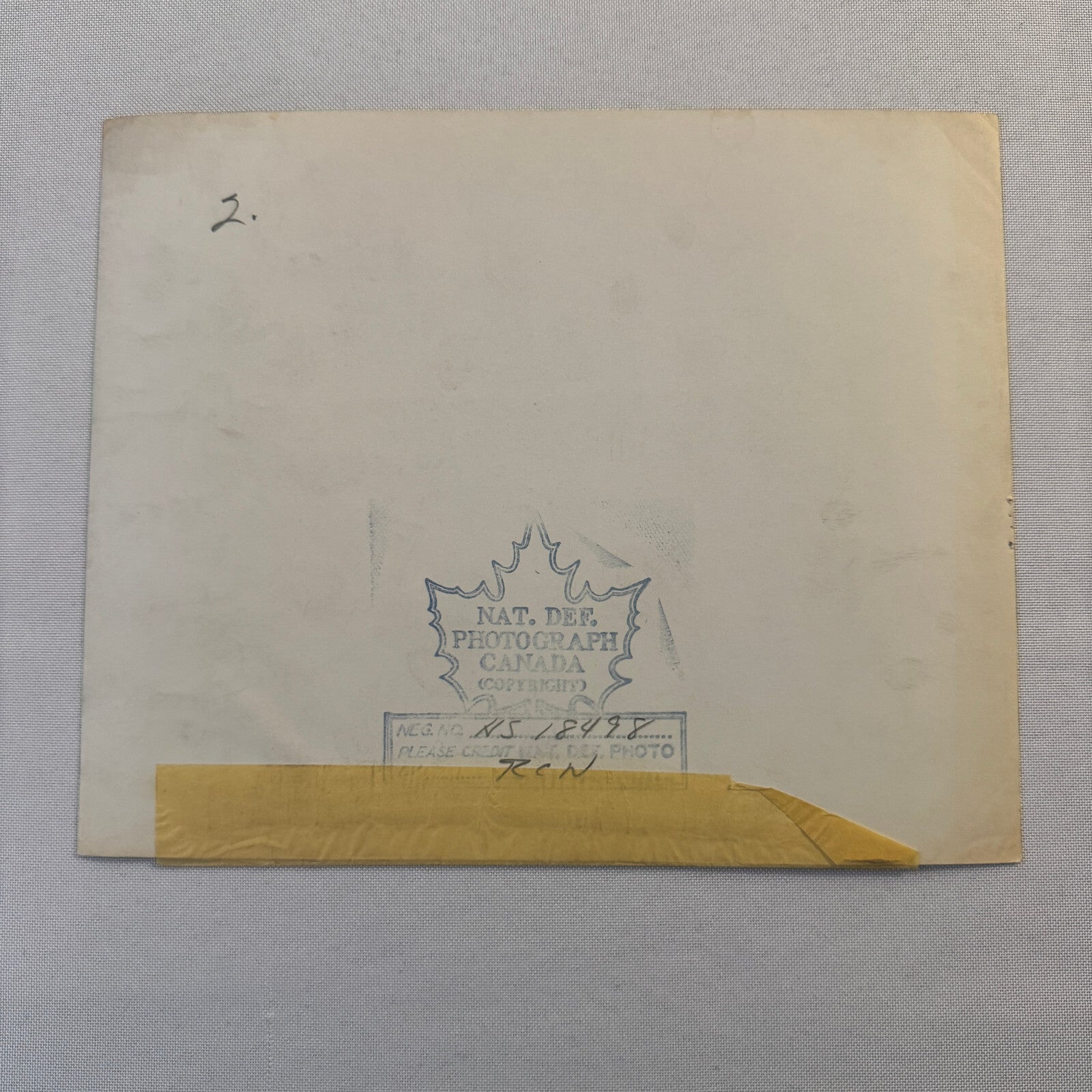 Royal Canadian Navy Military Ship Photo Photograph Vintage Warship Magnificent
