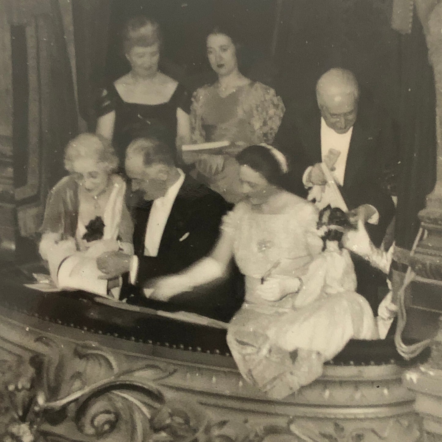 Press Photo Photograph French President Albet Lebrun at Opera Ball 1934