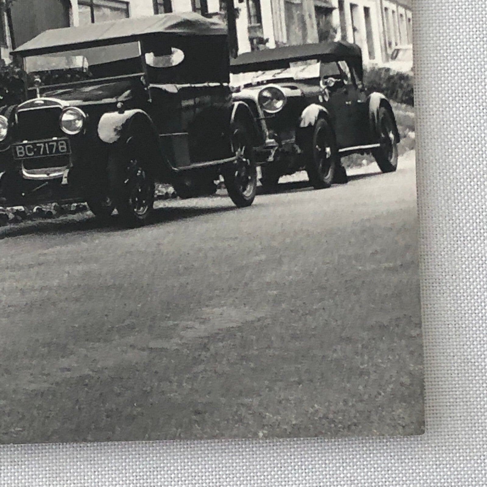 Vintage Antique Car Photo Photograph Print Paris Strausberg Rally Rallye