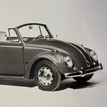 Vintage 1965 Volkswagen Beetle Convertible VW Bug Car Photo Photograph Print