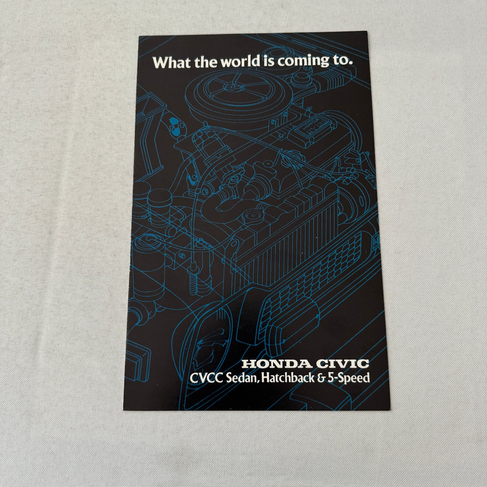 Honda Civic CVCC Sedan Hatch 5 Speed Sales Brochure Catalog 1976 1977