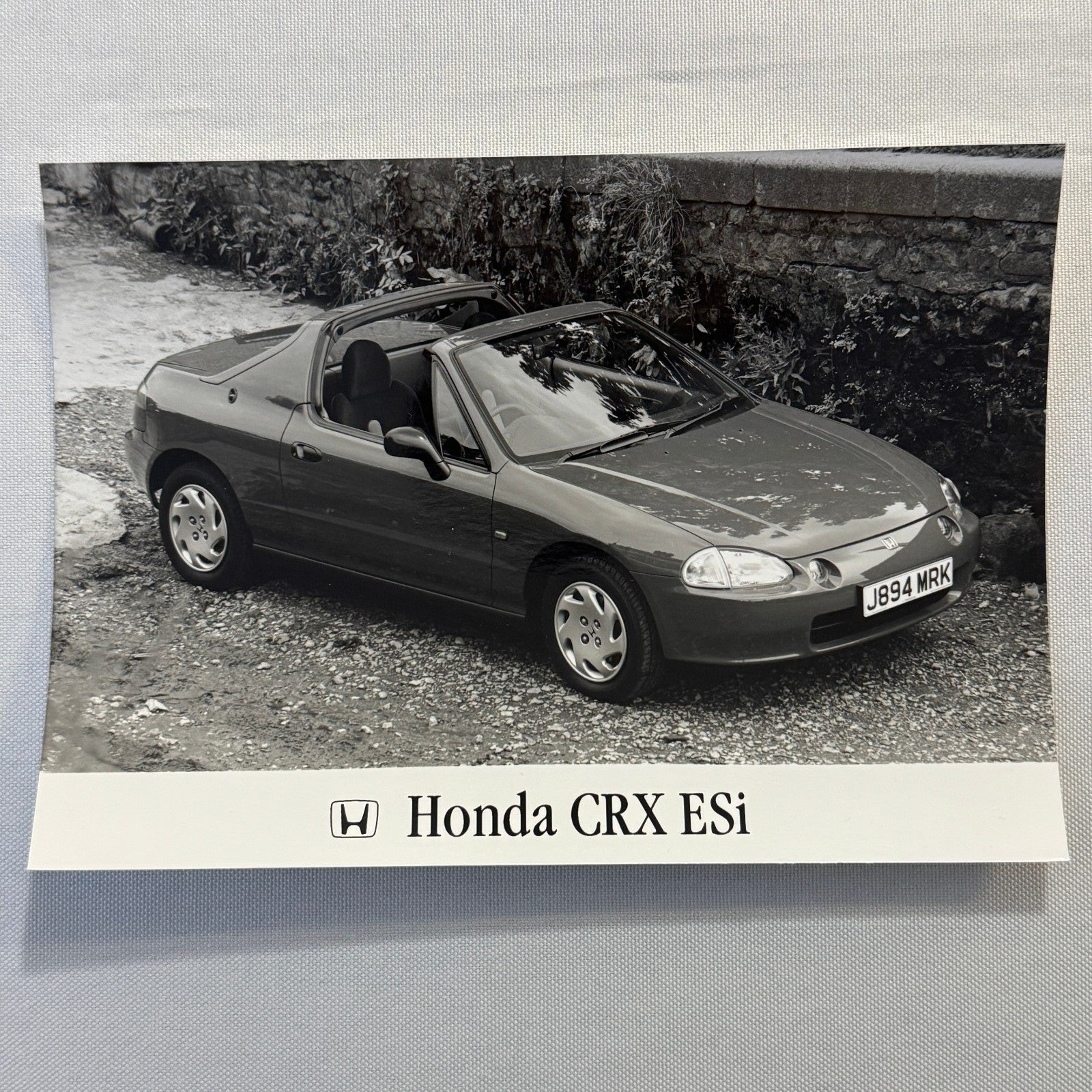 Vintage Honda CRX ESi Factory Press Photograph Photo Honda Civic Del Sol