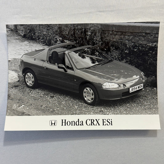 Vintage Honda CRX ESi Factory Press Photograph Photo Honda Civic Del Sol