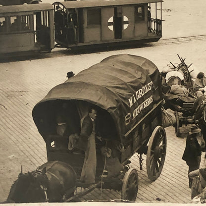 Press Photo Photograph I Was a Spy Movie Film Set 1933 Cars People Buildings