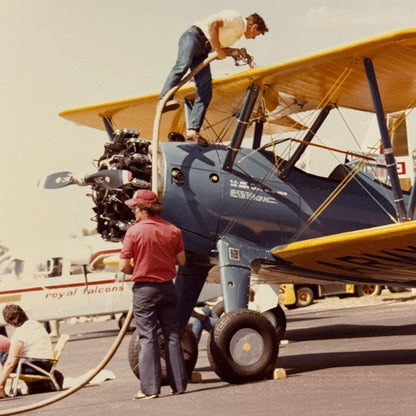 Vintage US Army Aircraft Airshow Photo Large Aviation Photograph Military