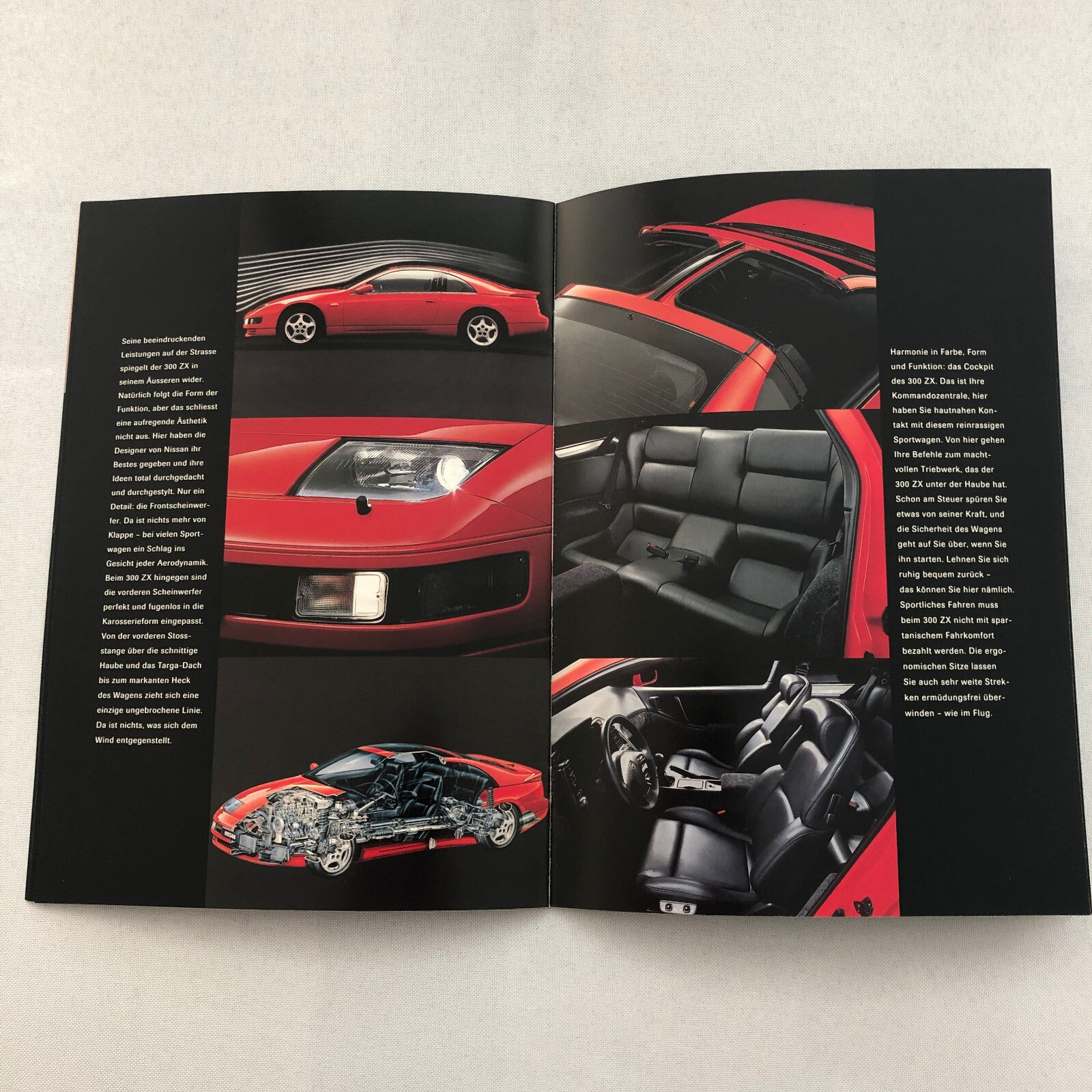 Nissan 300ZX Sports Car Sales Brochure Catalog GERMAN TEXT 300 ZX European