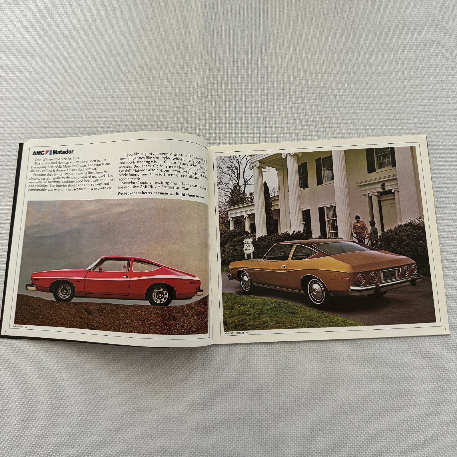 1974 AMC Car Sales Brochure Catalog Matador Gremlin Hornet Javelin Ambassador