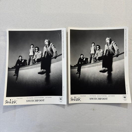 Switchfoot Music Publicity Press Photo Photograph Lot 2x Chad Butler Tim Foreman