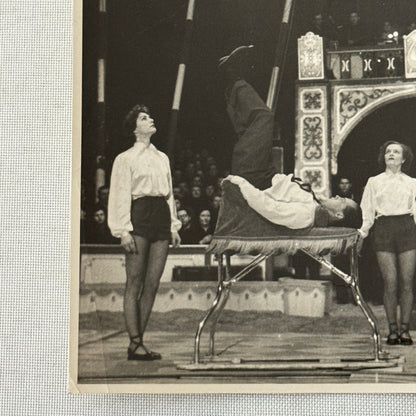 Vintage Circus Acrobat Tumbling Act Photo Photograph Original Allison Berlin