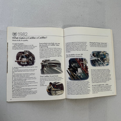 1982 Cadillac Car Sales Brochure Catalog Fleetwood Brougham Eldorado DeVille