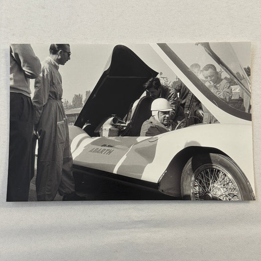 Alfa Romeo Abarth 1100 Pininfarina Car with Carlo Abarth Photo Photograph Modern