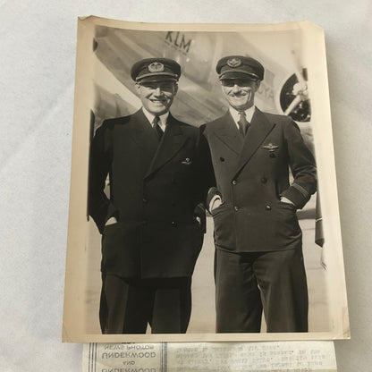 Press Photo Photograph Aviators Pilots London to Melbourne Air Race Underwood