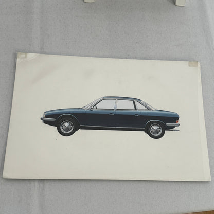 Vintage Car Illustration Art Drawing Hand Drawn NSU RO80 ? Robert Preis
