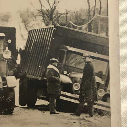 Press Photo Photograph Truck Accident Crash Batavia New York NY Disaster