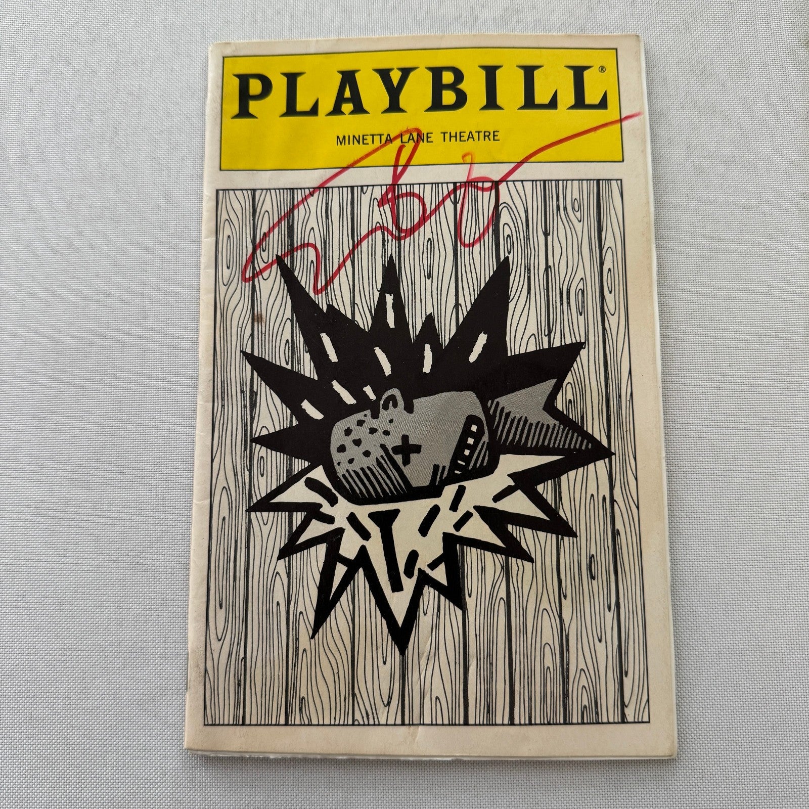 Pounding Nails in the Floor with My Forehead Eric Bogosian Signed Playbill