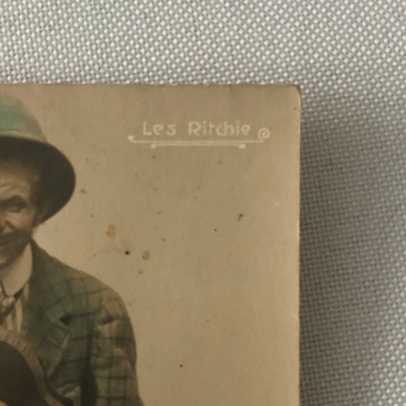 Circus Performer Clown Real Photo Postcard Post Card RPPC Vintage Les Ritchie