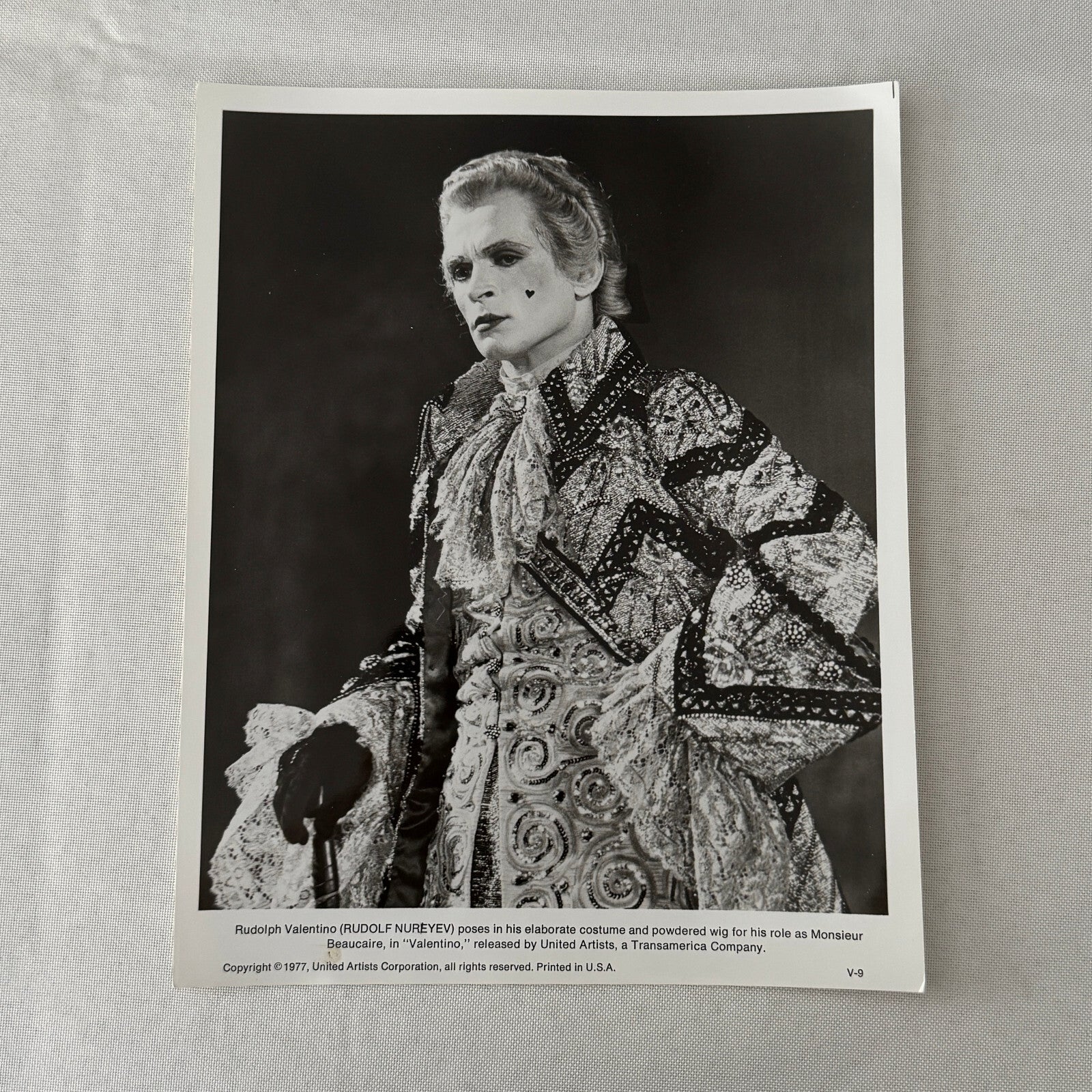 Vintage Movie Still Photo Photograph Rudolph Nureyev as Rudolph Valentino