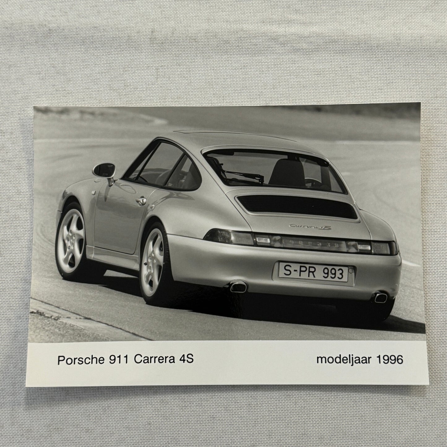 1996 Porsche 911 Carrera 4S Factory Press Photo Photograph German