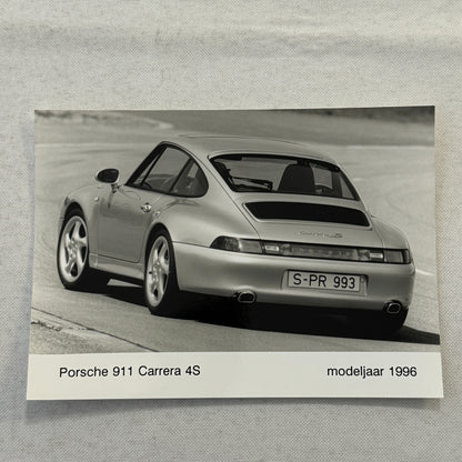 1996 Porsche 911 Carrera 4S Factory Press Photo Photograph German