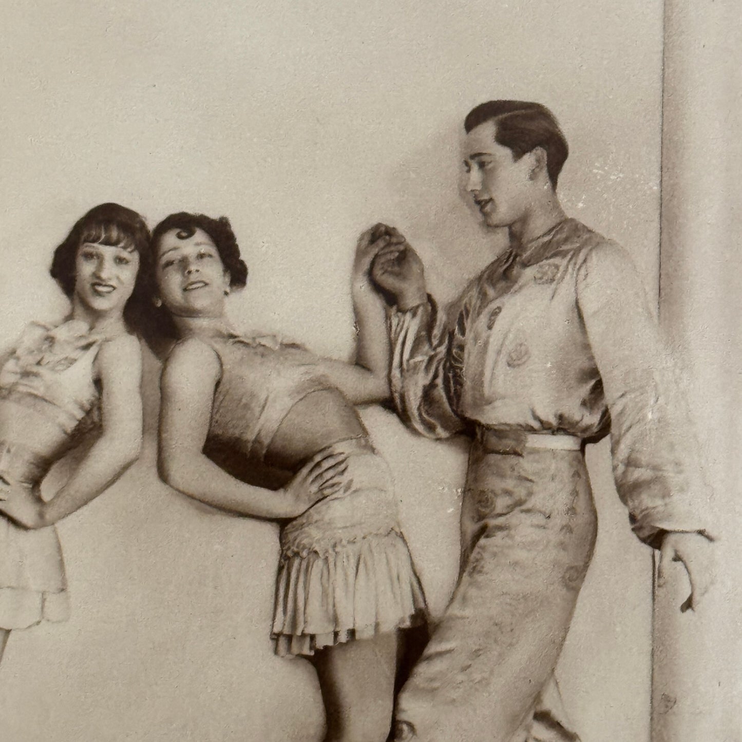 Circus Rollerskating Roller Skate Circus Act Photo Photograph Postcard Vintage