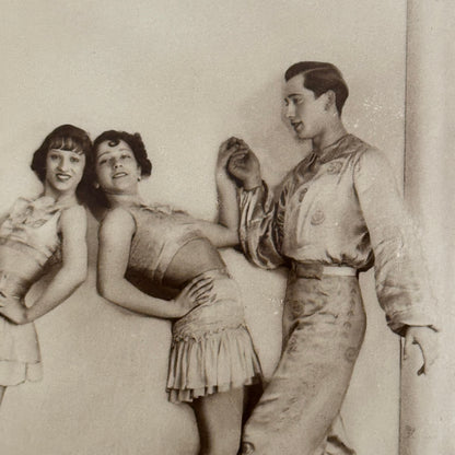 Circus Rollerskating Roller Skate Circus Act Photo Photograph Postcard Vintage