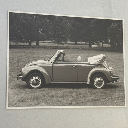 Vintage Volkswagen Beetle Convertible VW Bug Car Photo Photograph Print