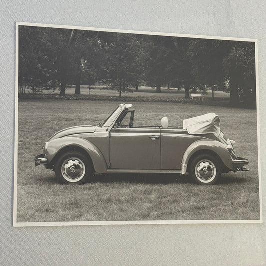 Vintage Volkswagen Beetle Convertible VW Bug Car Photo Photograph Print