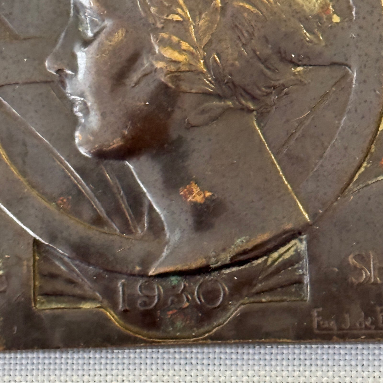 1930 Shell Rallye Badge Emblem Europe Nice Liege Signed Eugene J De Bremaecker