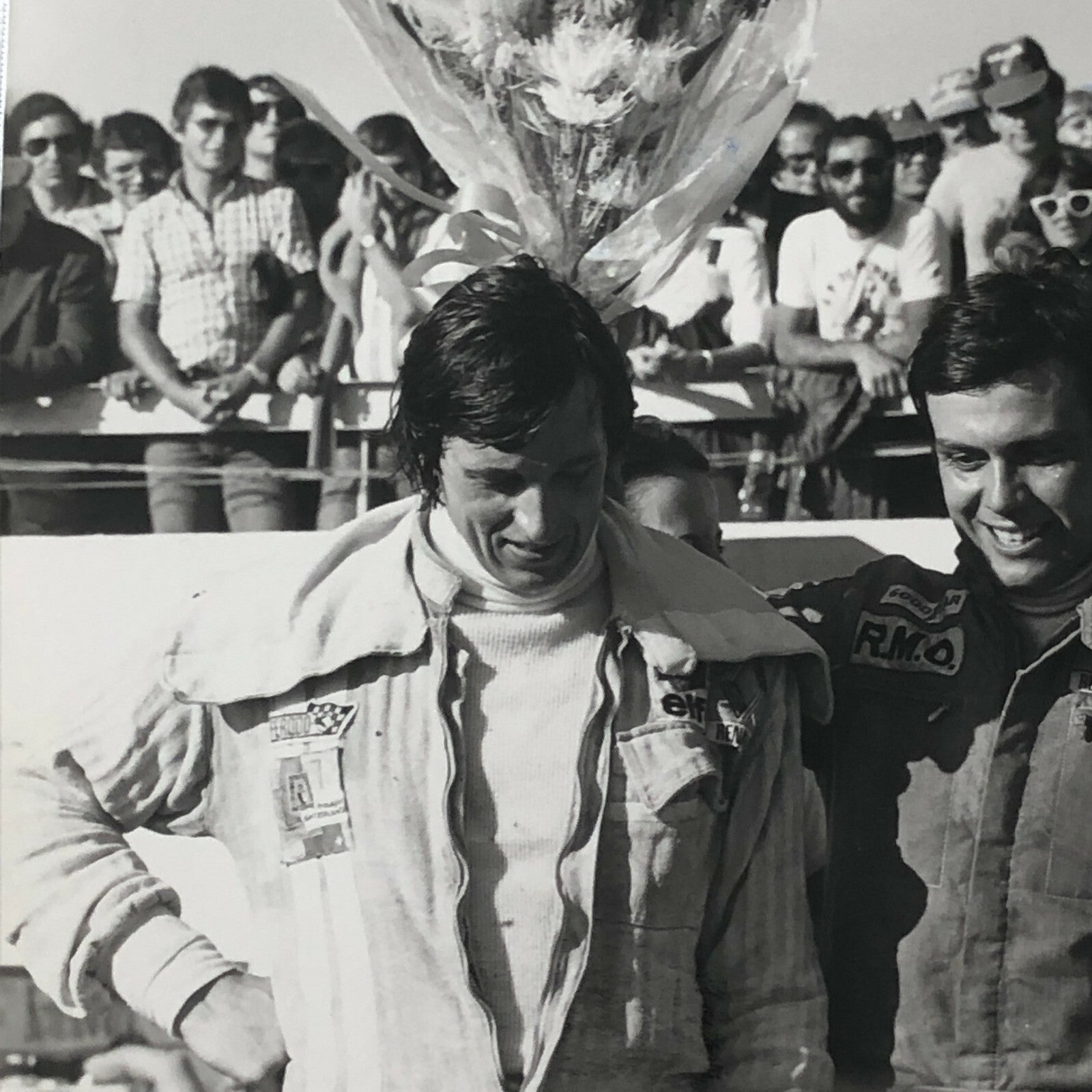 Vintage 1976 Formula 2 F2 Nogaro Grand Prix Racing Photo Photograph Drivers