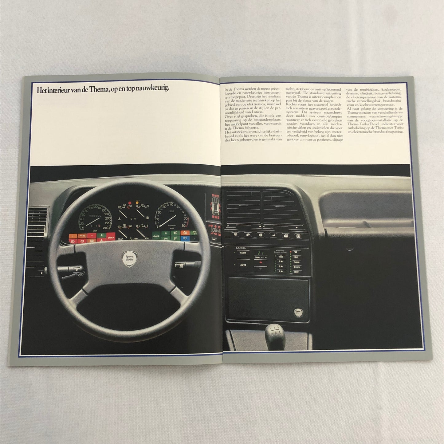 Lancia Thema Car Sales Brochure Catalog German Turbo V6 i.e. Diesel