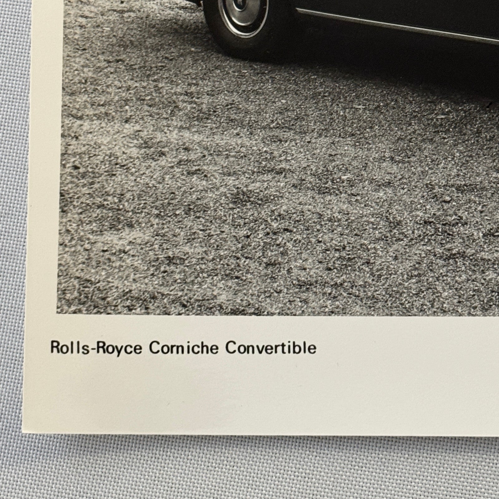 Rolls Royce Corniche Convertible Car Factory Press Photo Photograph Print 1980