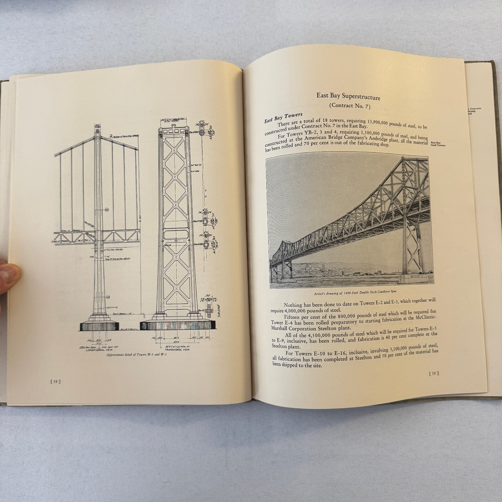 San Francisco Oakland Bay Bridge Annual State Report Book Lot 6x 1934 - 1939