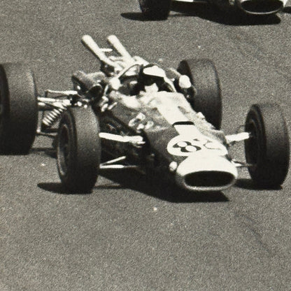 1965 Vintage Racing Photo AJ Foyt Jim Clark Photograph F1 Formula One