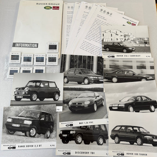 1995 1996 Rover Land Rover Press Kit Mini Cooper MG MGF Range Rover GERMAN