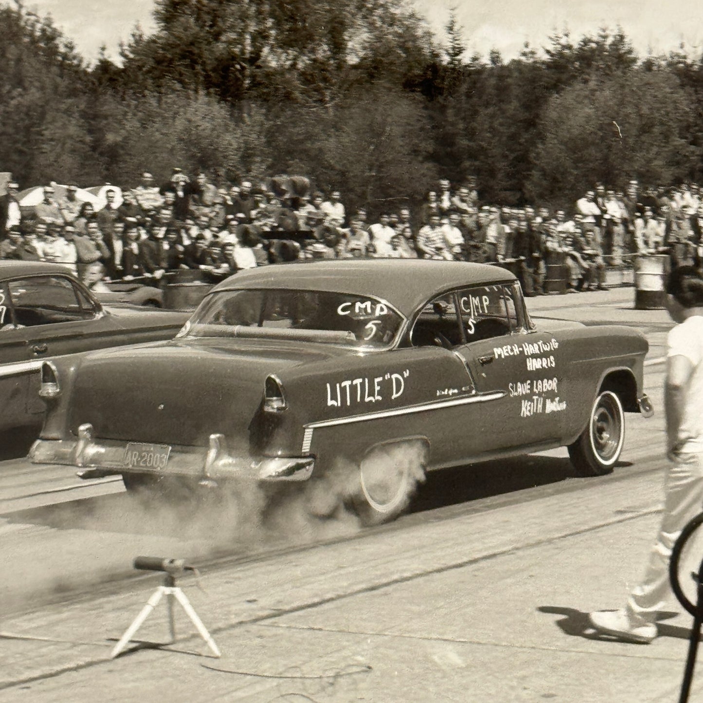 Vintage Drag Racing Photo Photograph Print Chevrolet Chevy