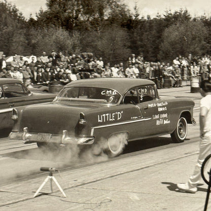 Vintage Drag Racing Photo Photograph Print Chevrolet Chevy