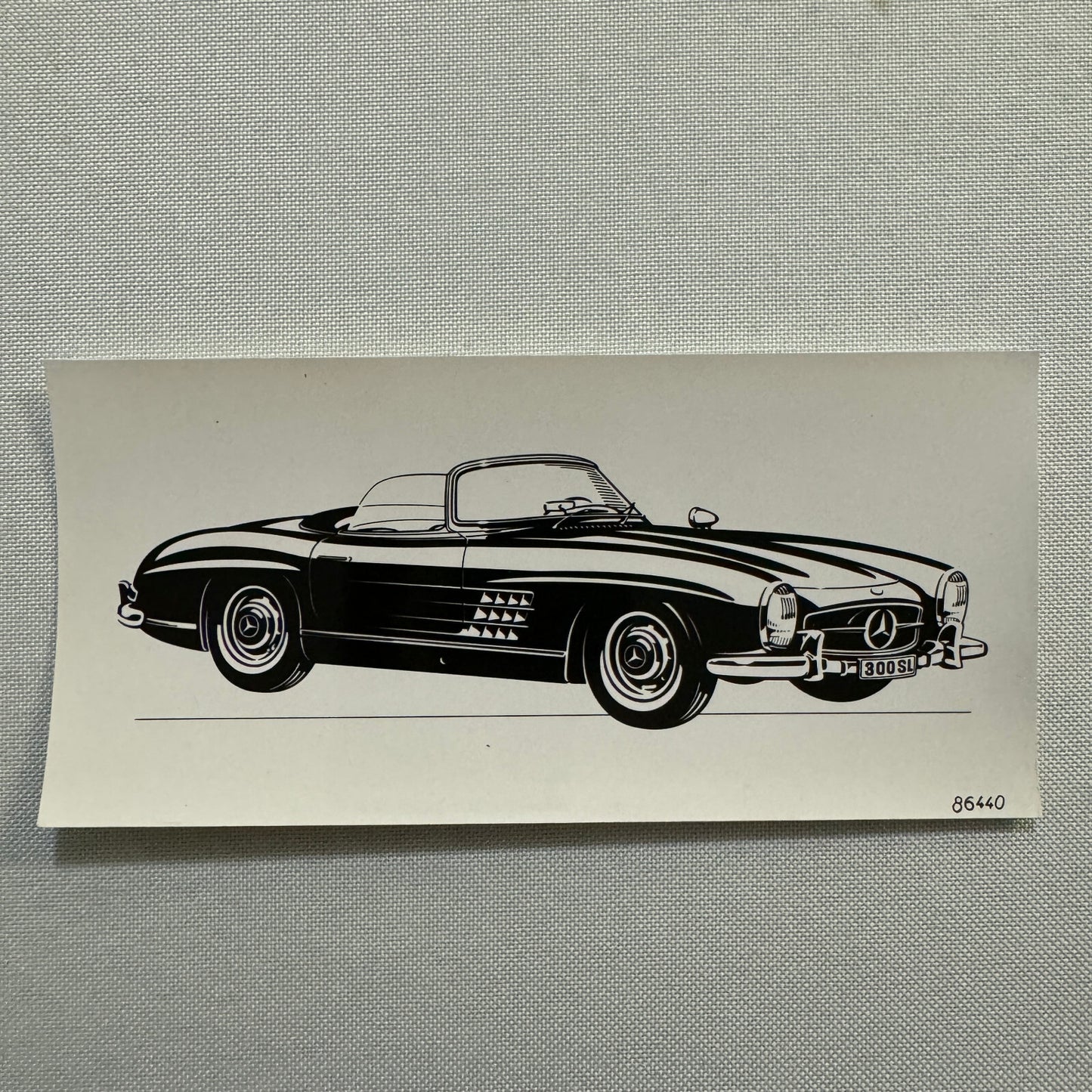 Vintage Mercedes 300SL 300 SL Roadster Convertible Photo Photograph Lot 2x