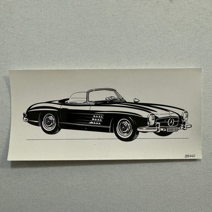 Vintage Mercedes 300SL 300 SL Roadster Convertible Photo Photograph Lot 2x