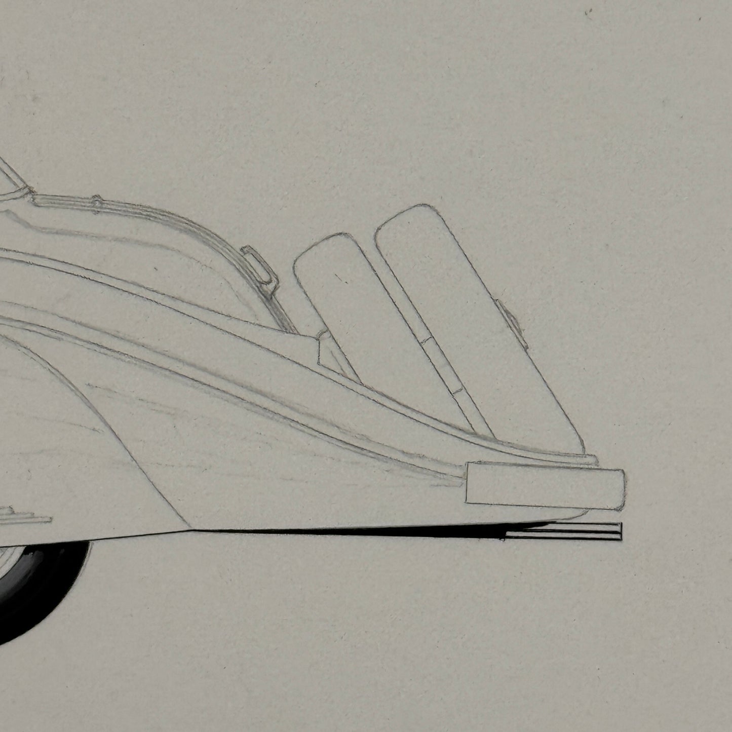 Vintage Horch 853 Car Illustration Art Drawing Hand Drawn Robert Preis