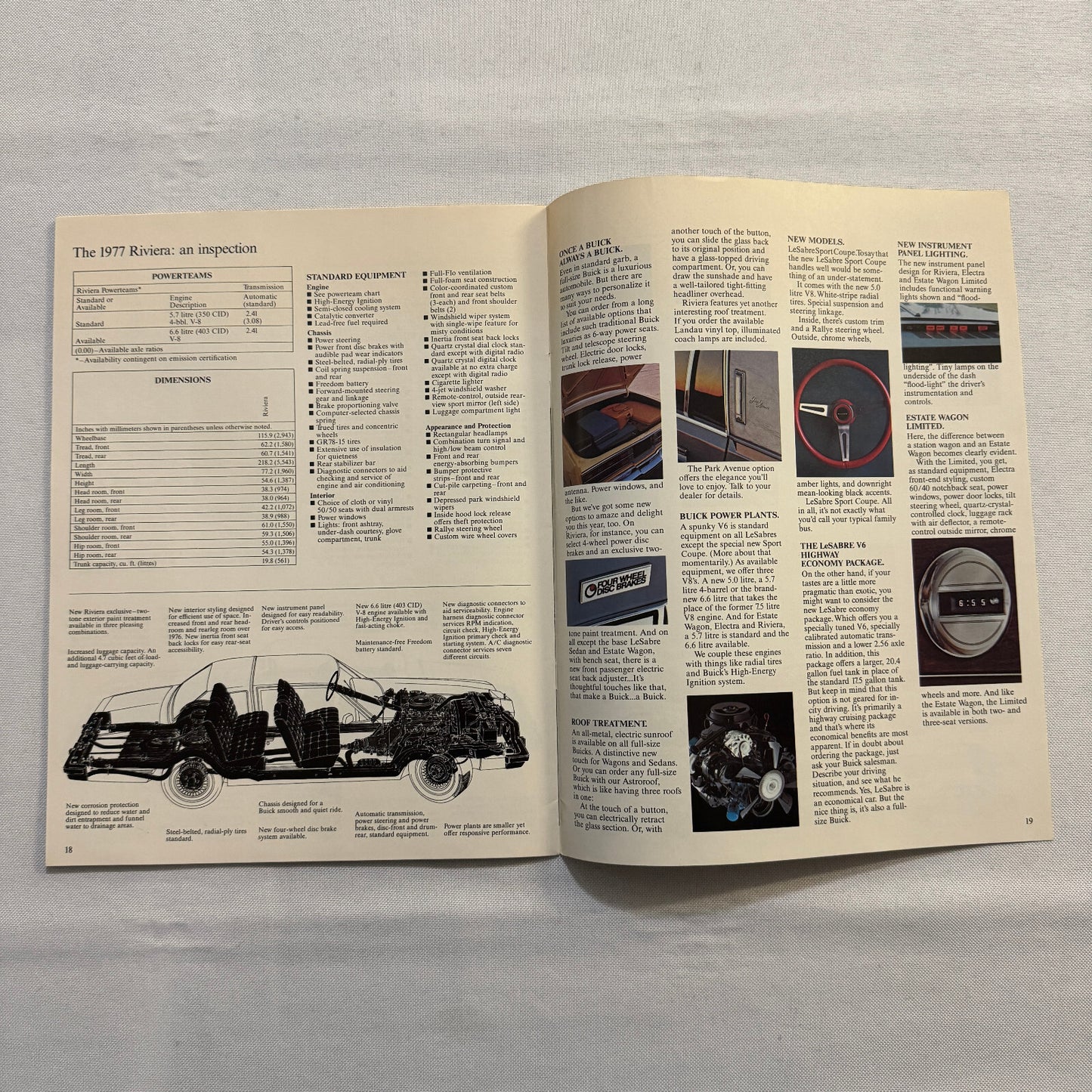 1977 Buick Car Sales Brochure Catalog Buick LeSabre Buick Electra Buick Riviera