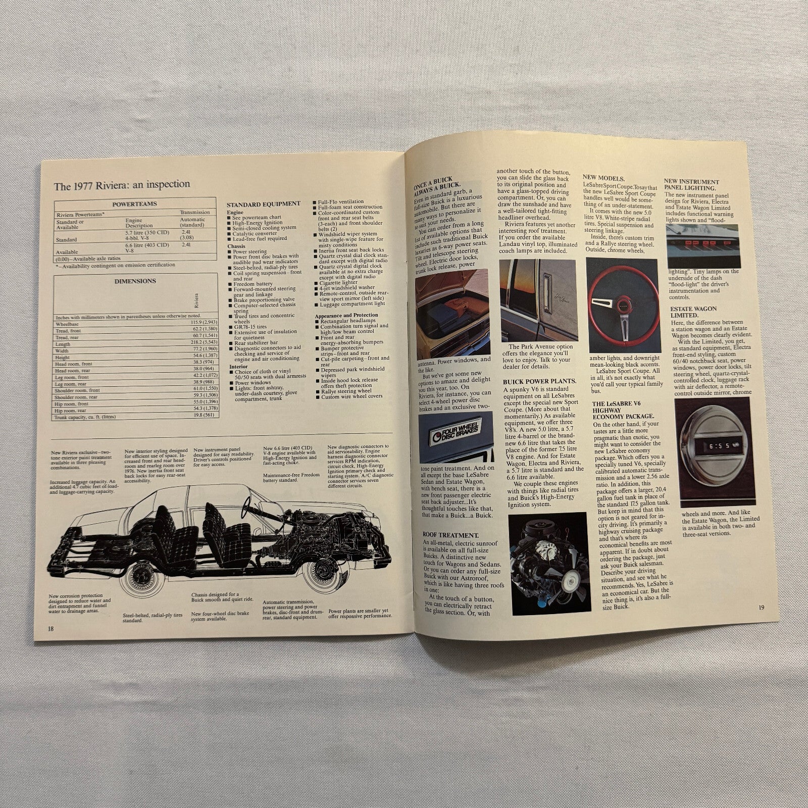 1977 Buick Car Sales Brochure Catalog Buick LeSabre Buick Electra Buick Riviera
