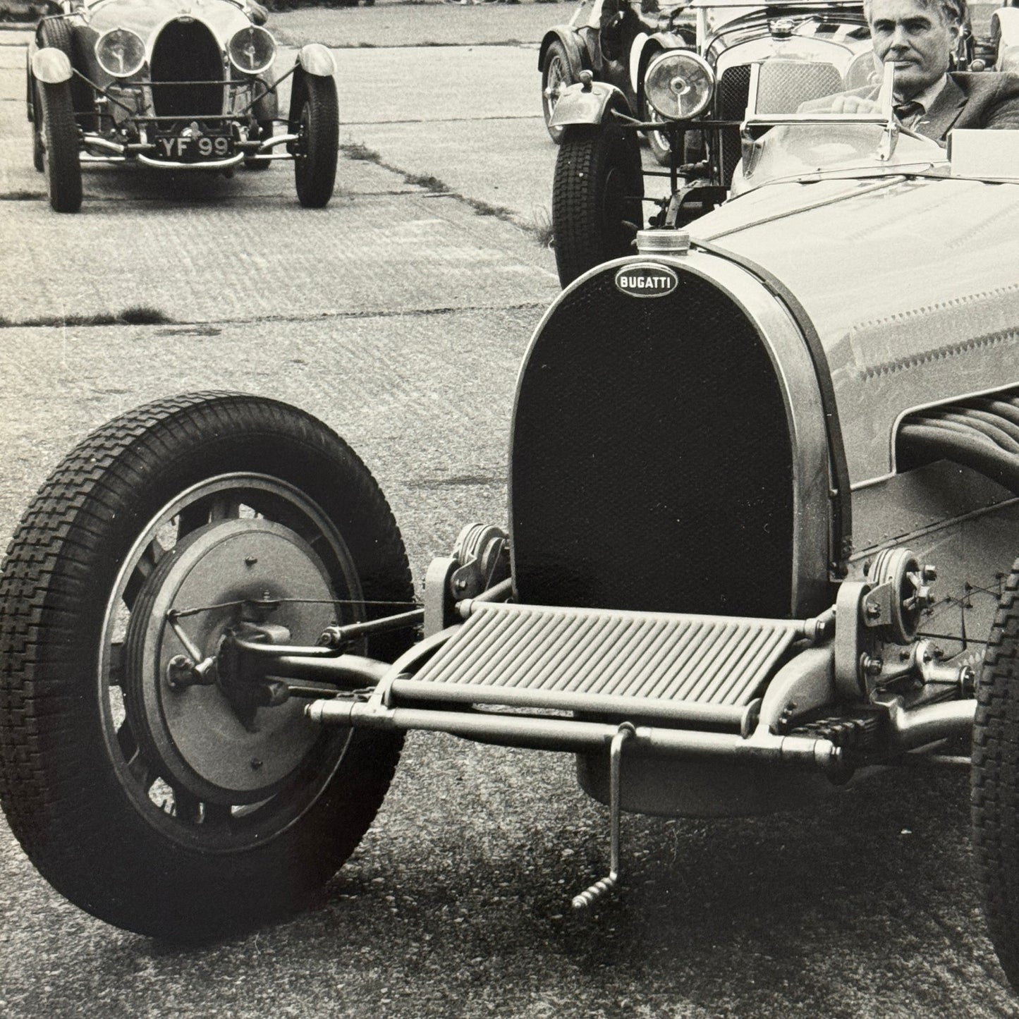 Vintage Bugatti Racing Car Photo Photograph Historic Event Modern Print