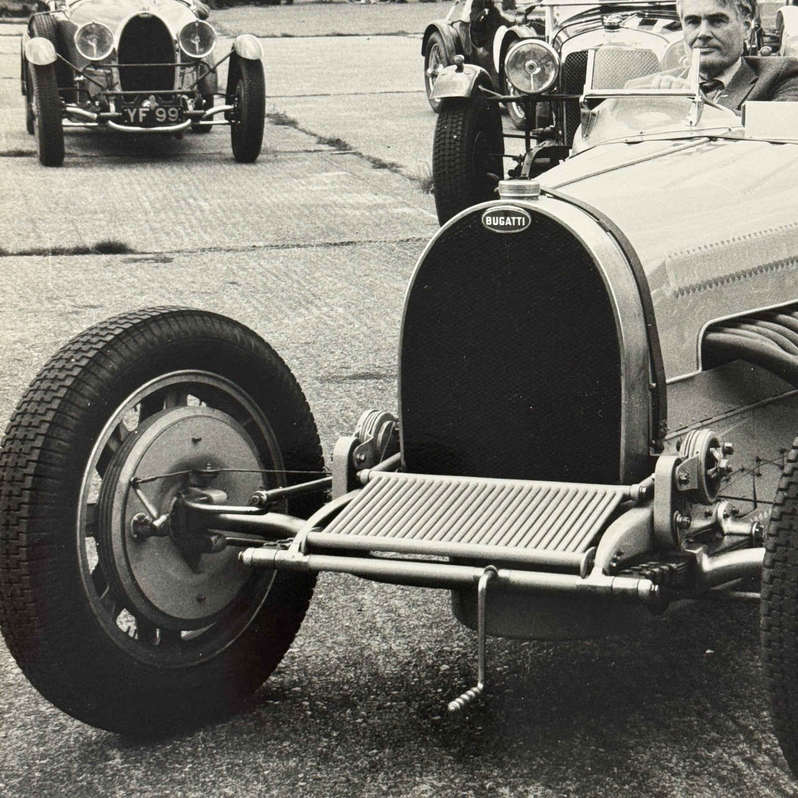 Vintage Bugatti Racing Car Photo Photograph Historic Event Modern Print