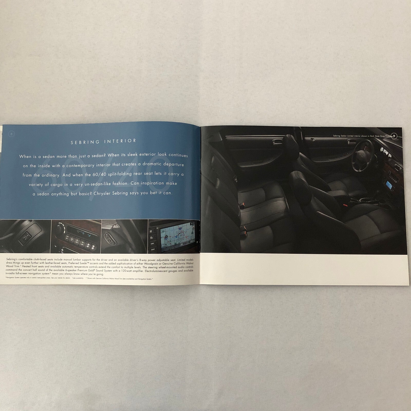 2005 Chrysler Sebring Convertible and Sedan Sales Brochure Catalog
