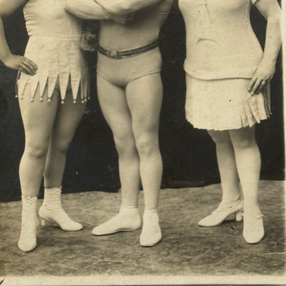 Vintage Circus Balancing Acrobat Act Photo Photograph Baltos Family Paris France