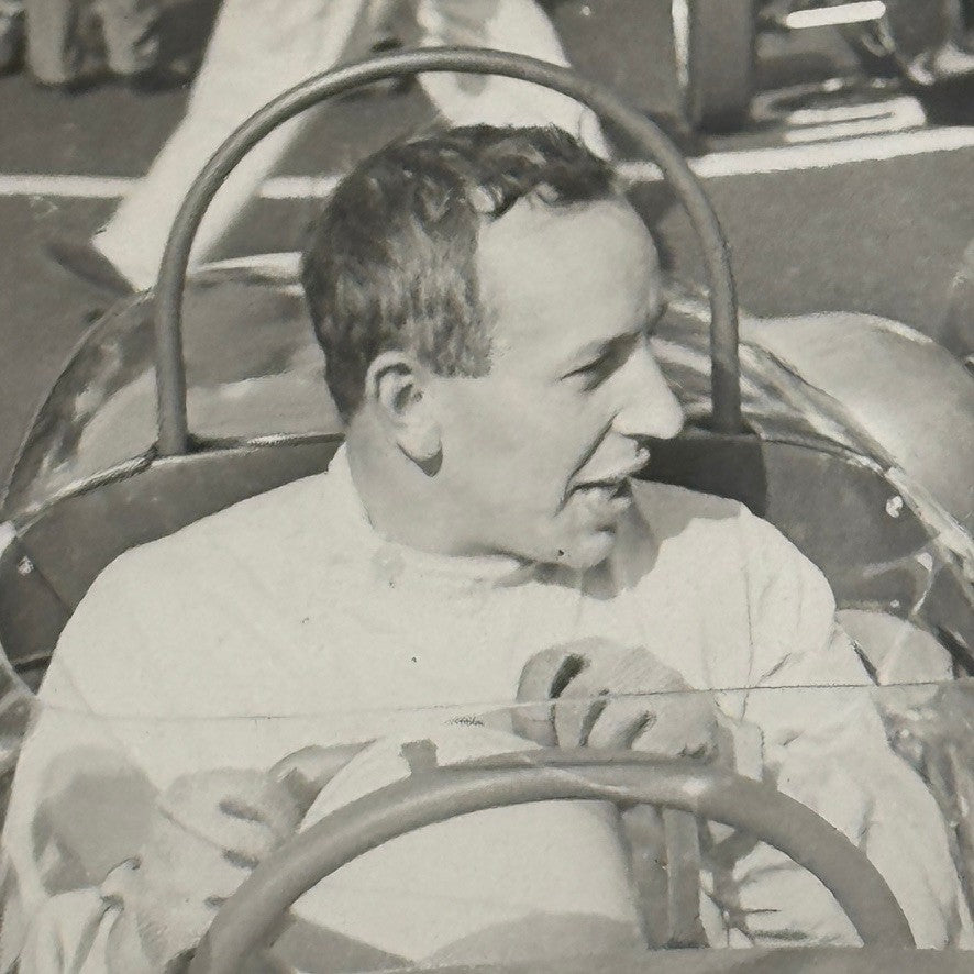 Vintage Racing Photo John Surtees Driver in Car Photograph Motorsport Print