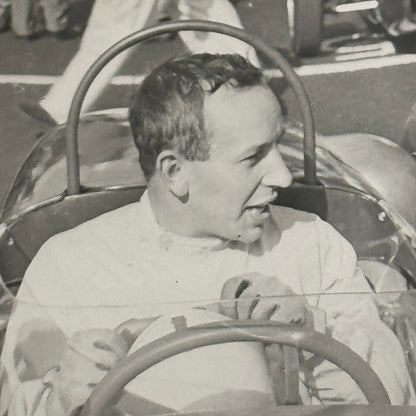 Vintage Racing Photo John Surtees Driver in Car Photograph Motorsport Print