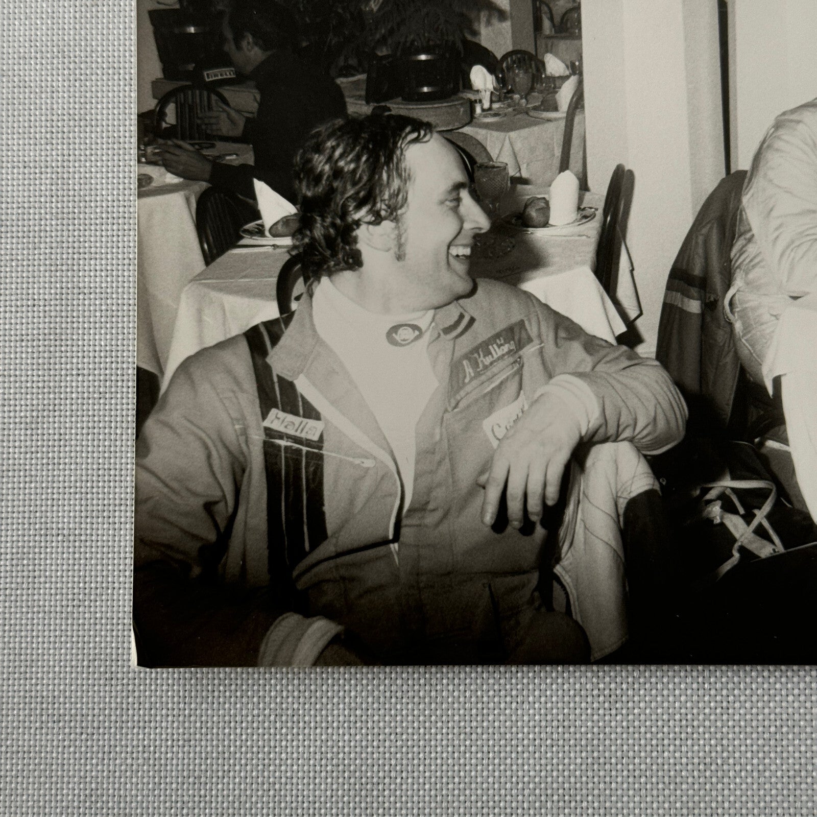 1980 Rallye Monte Carlo Press Photo Photograph DPPI Rally Drivers in Restaurant